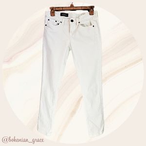 ⏰GONE 3/20!! J. Crew Toothpick Off White Ankle Jeans size 27